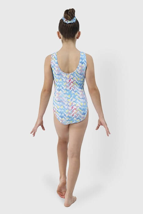 Justaucorps Danse Femme Sans Manches - Body Ballet Coton Avec Dos Maille