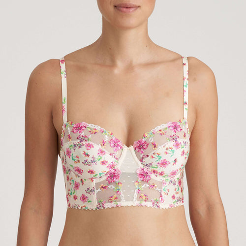BUSTIER DENTELLE IMPRIMÉ FLORAL-CHEN