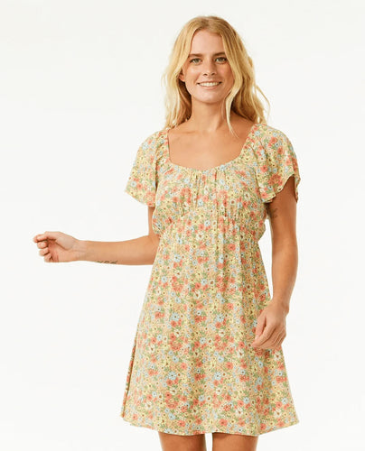 ROBE MANCHES COURTES-SEA OF DREAMS