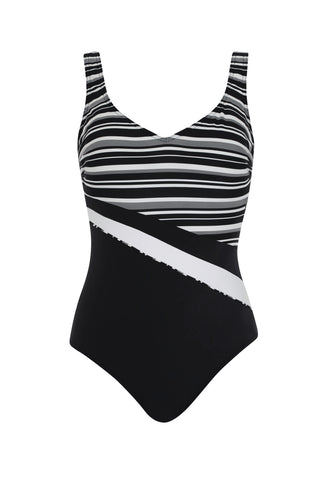 UNE-PIÈCE TAILLE PLUS ENCOLURE EN V