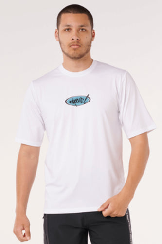 RASHGUARD MANCHES COURTES-RIP SCRIPT UPF