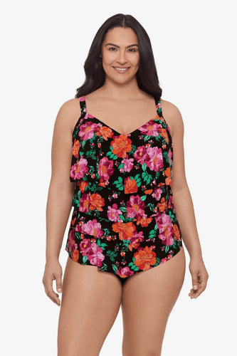 TANKINI À VOLANTS TAILLE PLUS-LENA HOTHOU