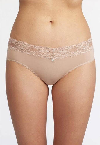 CULOTTE MICROFIBRE ET DENTELLE