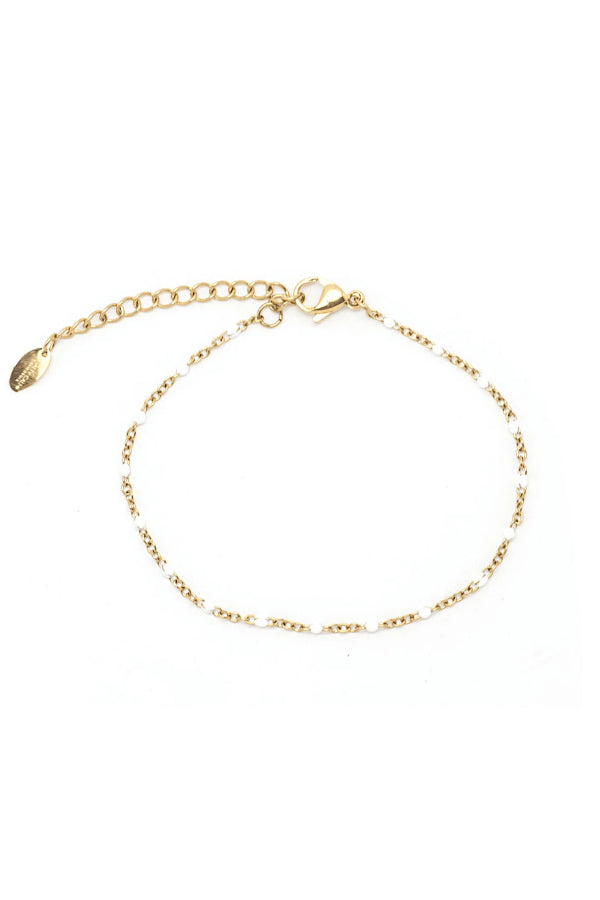 BRACELET BILLE BLANCHE-SWEET DOTS BABES