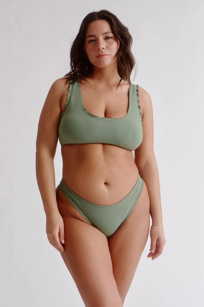 CULOTTE BIKINI RÉGULIÈRE-LODEN FROST