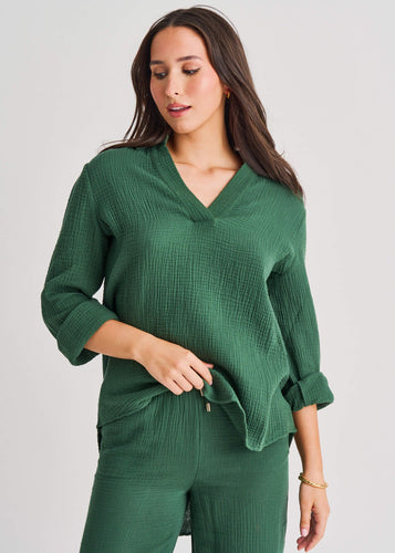 CHEMISE TUNIQUE-RESORTWEAR RAINFOREST