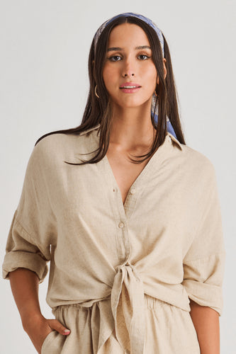 CHEMISE EN LIN-RESORT WEAR