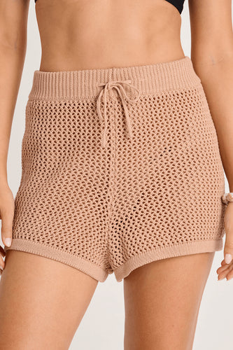 SHORT COURTE EN CROCHET-RESORTWEAR