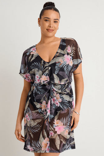 TUNIQUE ENCOLURE V EN TULLE-COASTAL