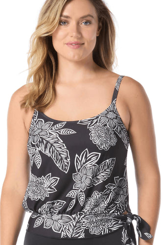TANKINI BLOUSON ÉSISTANT AU CHLORE-BOTAN