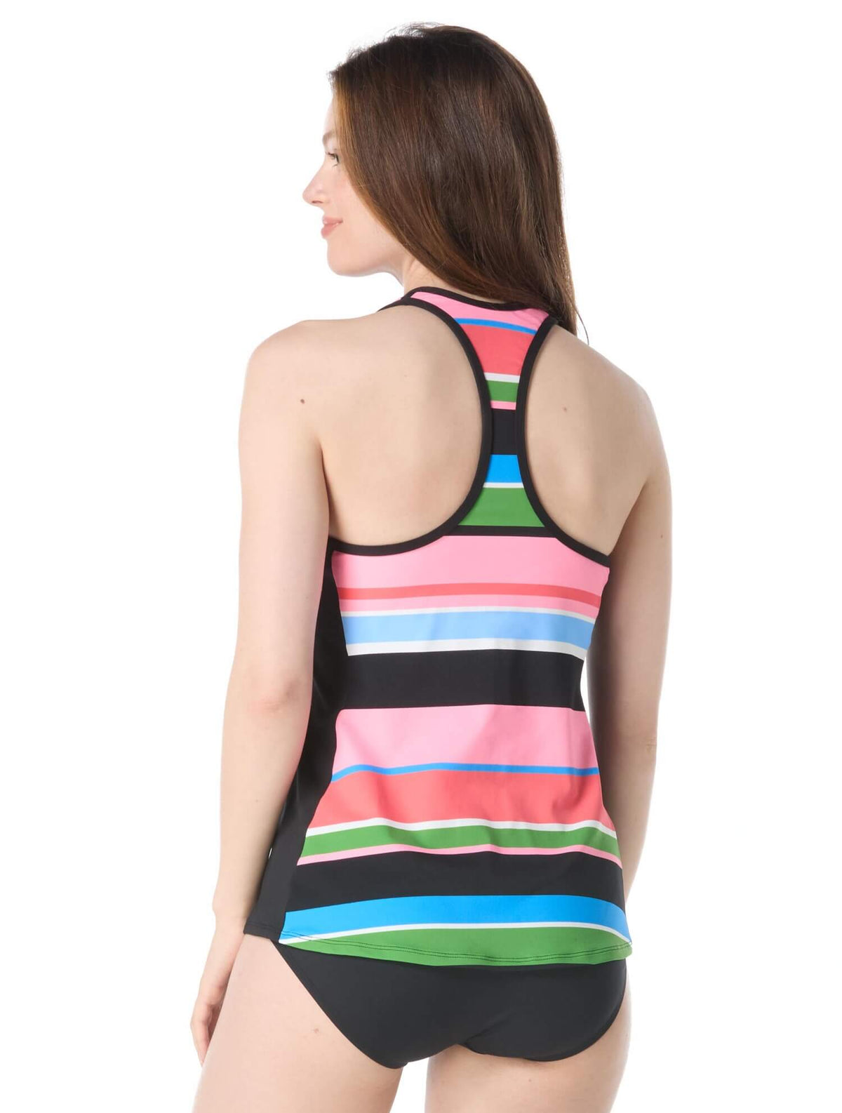 TANKINI AVEC ZIP-ERINNA SIESTA STRIPE