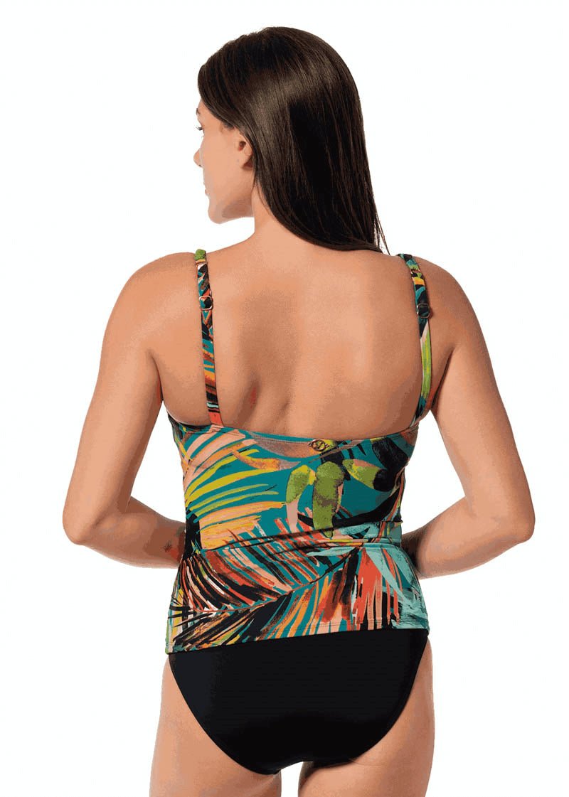 TANKINI BRETELLES FINES-SUNSET MAGIC