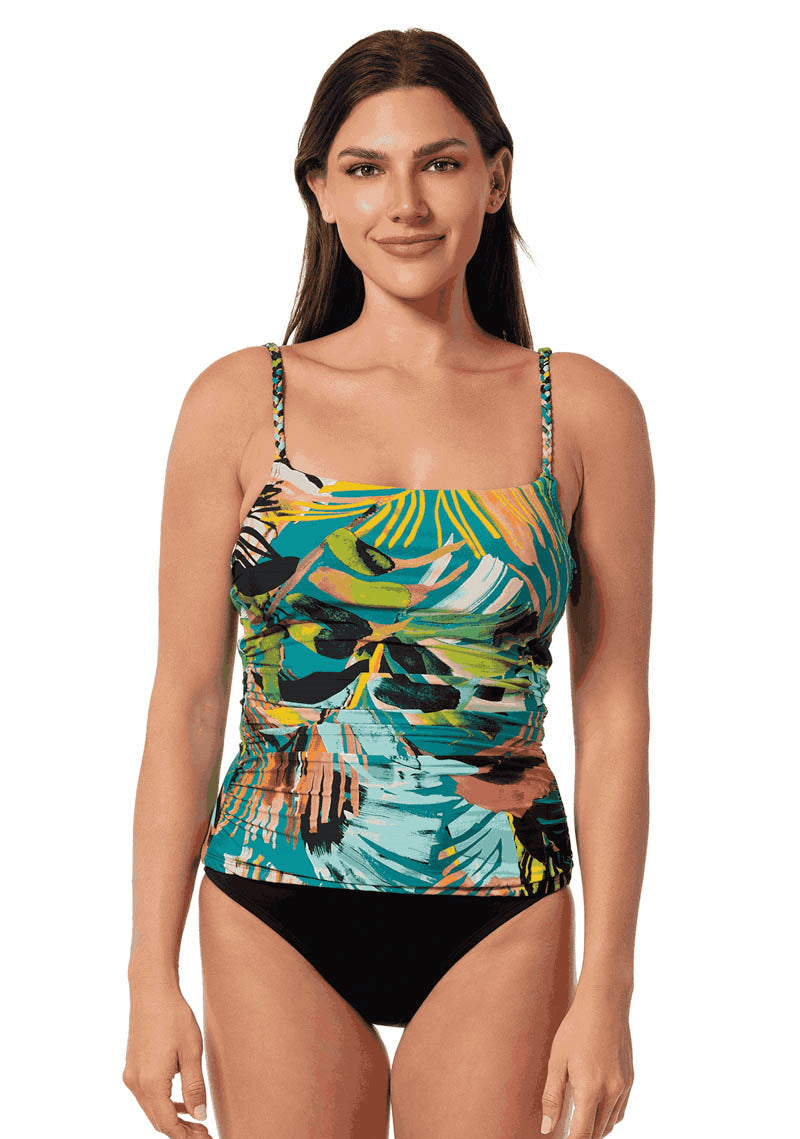 TANKINI BRETELLES FINES-SUNSET MAGIC