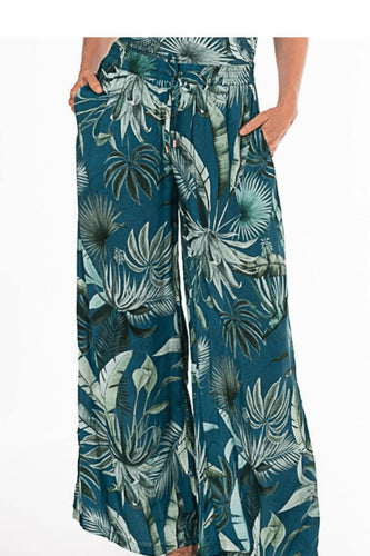 PANTALON-JOSEPHINE PALM TOILE