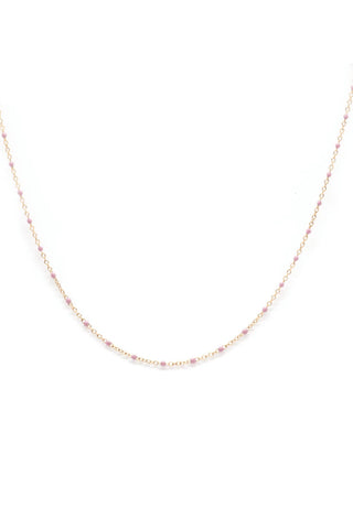 COLLIER BILLE ROSE-SWEET DOTS BABES