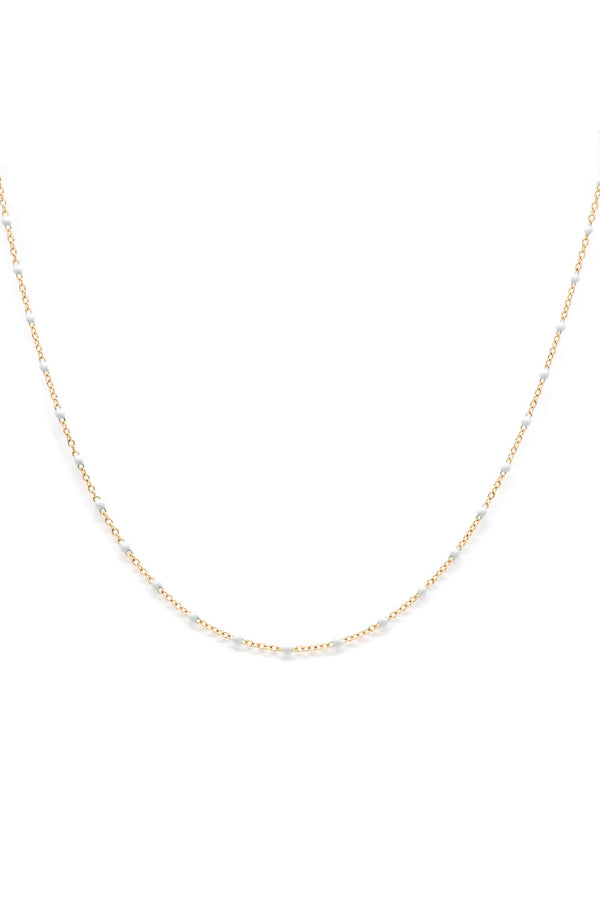 COLLIER BILLE BLANCHE-SWEET DOTS BABES