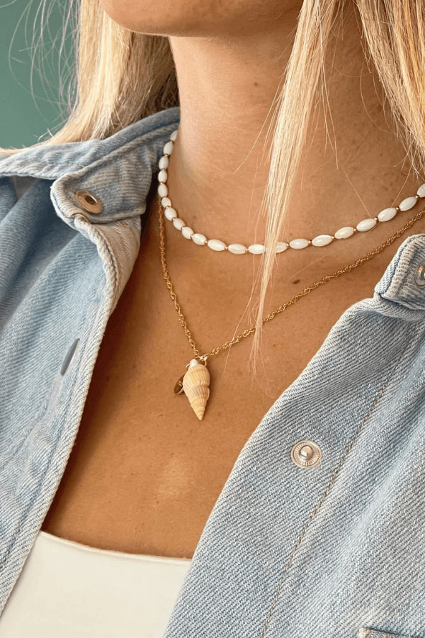 COLLIER MER-SEASHORE PENDANT BABES