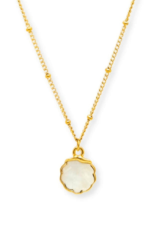 COLLIER-COCKLE MOTHER PEARL NECKLACE