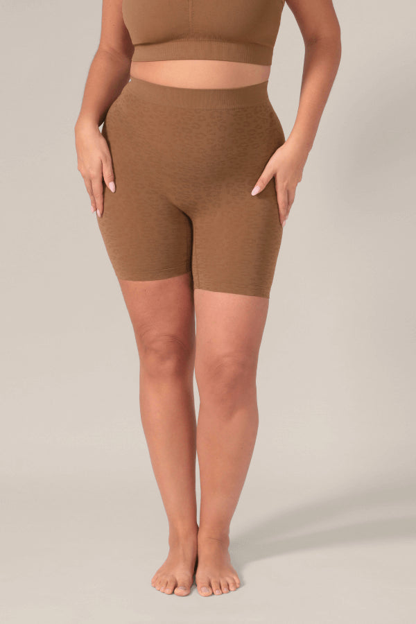 CUISSARD-SHORT SANS COUTURE LÉOPARD