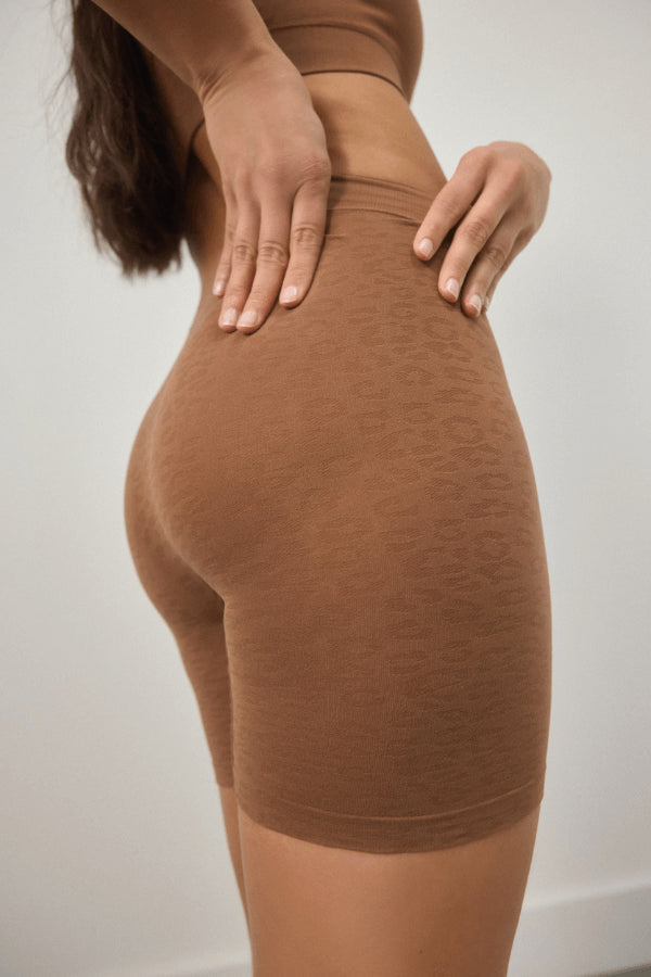 CUISSARD-SHORT SANS COUTURE LÉOPARD