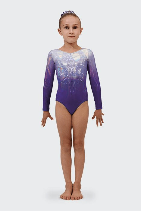 Vêtements : Justaucorps manches longues de gymnastique enfant