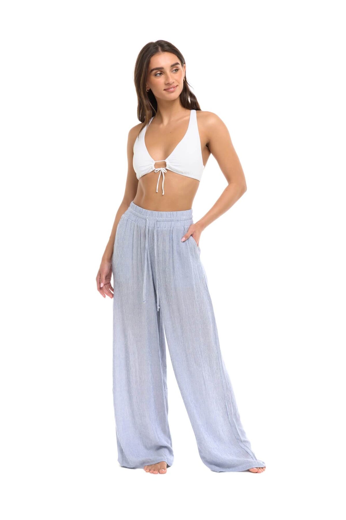 PANTALON JAMBE LARGE-EVI