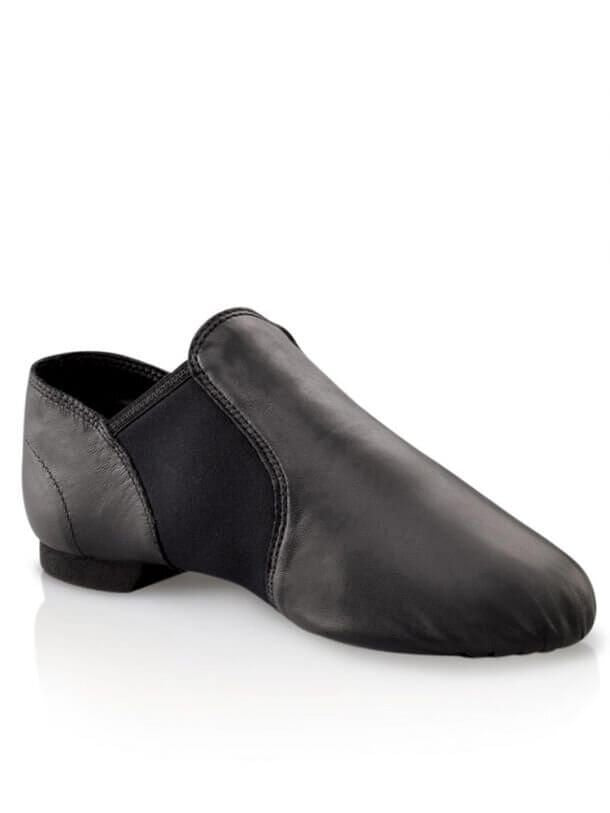 SOULIERS DE JAZZ EN CUIR-JEUNE