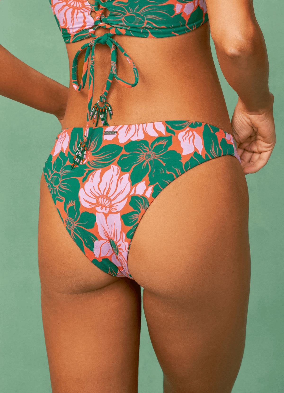 CULOTTE BIKINI RÉVERSIBLE-FLORAL STAMP