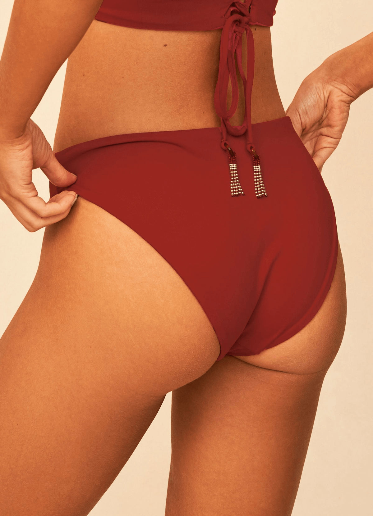 CULOTTE BIKINI RÉVERSIBLE-BURGUNDY