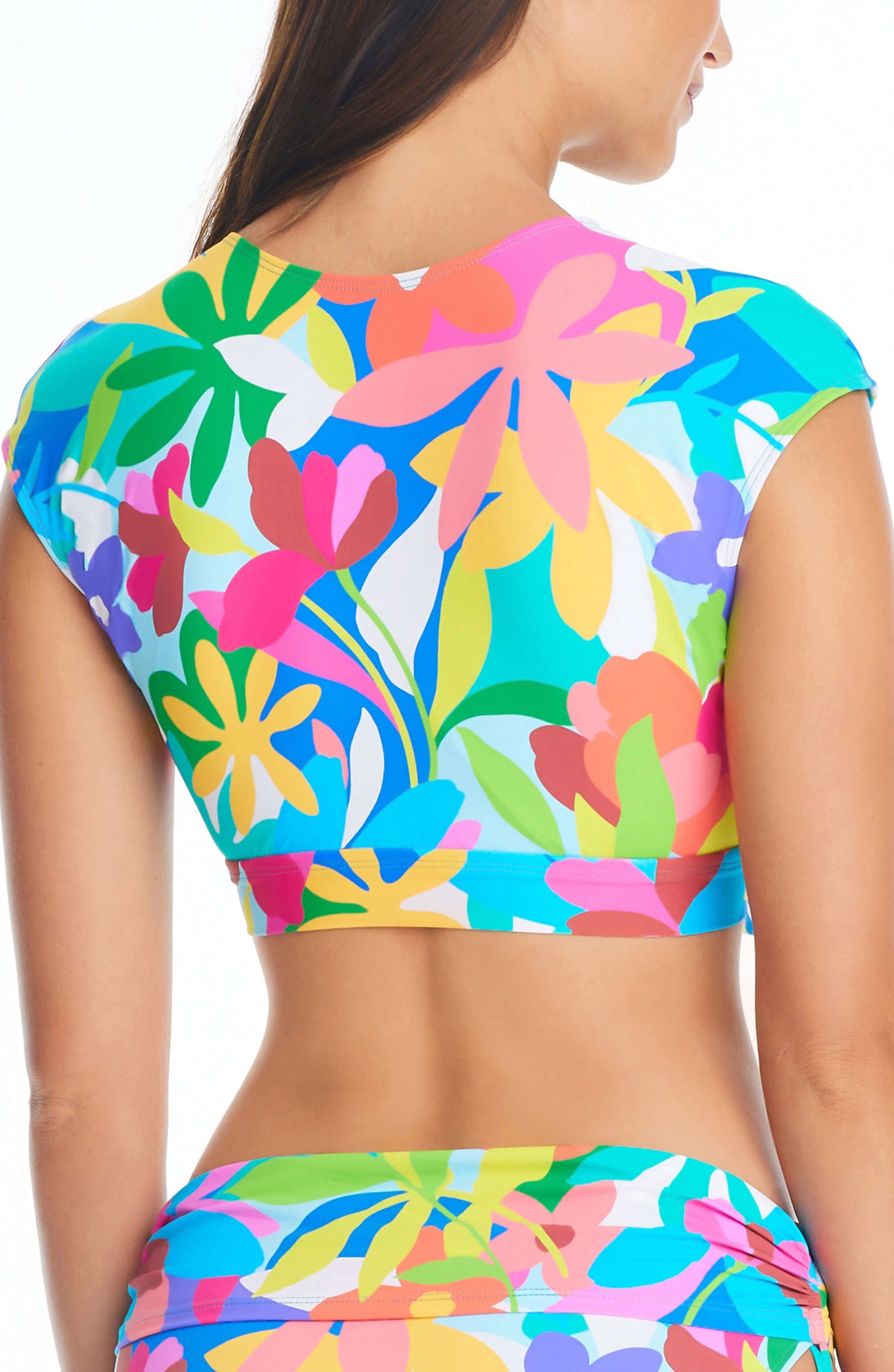 HAUT DEMI MANCHE-CROP TOP AWAY